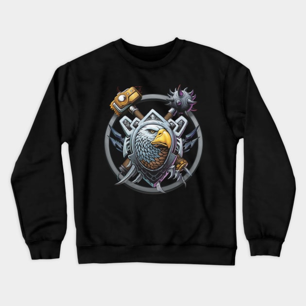 Eagle Alliance Shield - Ringbound Crewneck Sweatshirt by BeveridgeArtworx